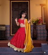 NOC 506 Faux Georgette Kids Readymade Girls Wear Lehenga Choli Wholesale Price In Surat
